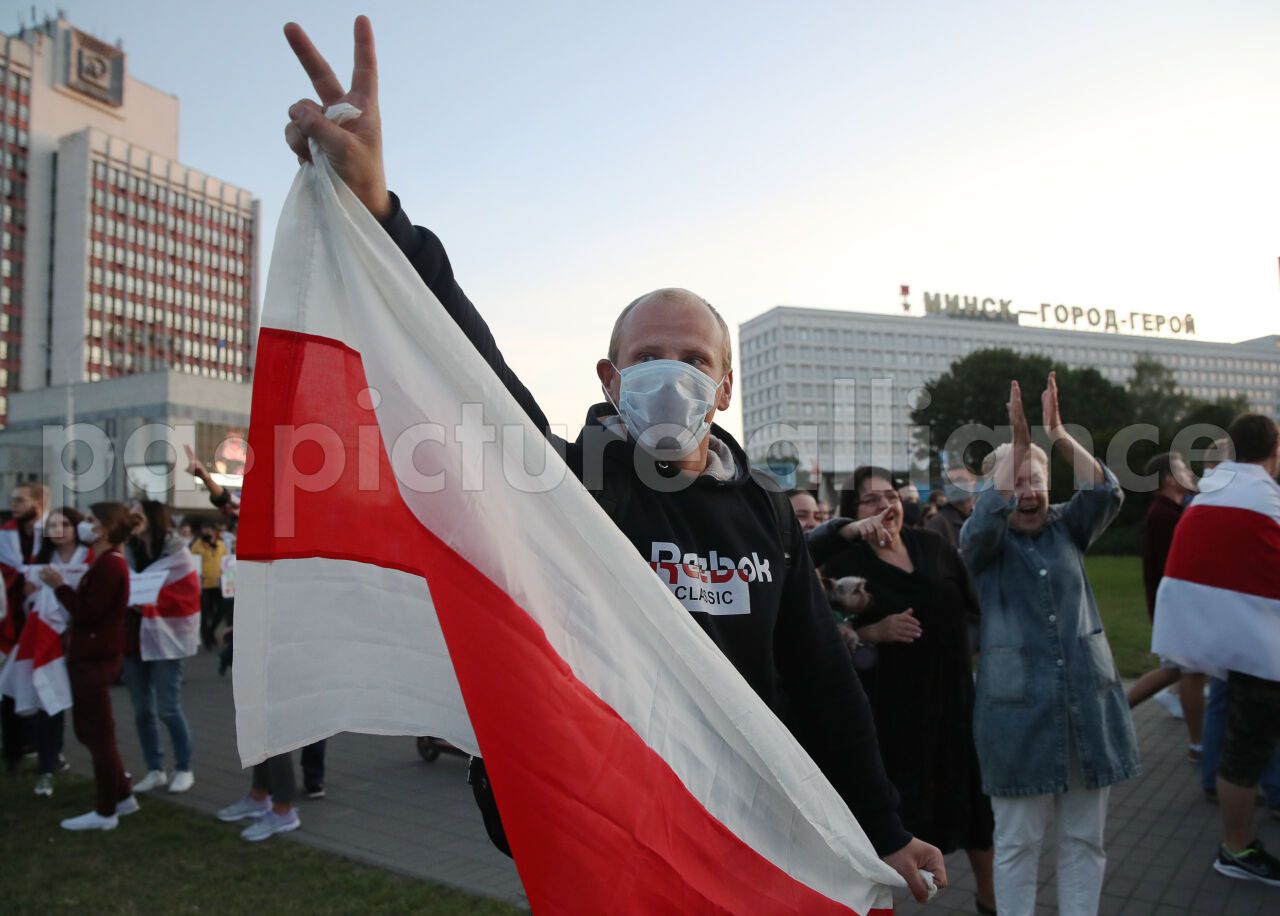 Demonstrant in Minsk