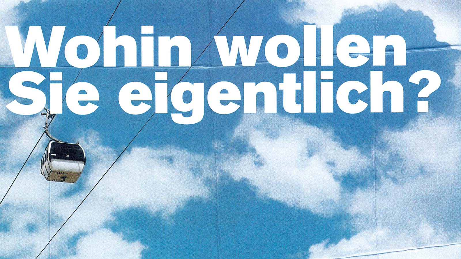 Ein Plakat der großangelegten EKD-Imagekampagne 2002.