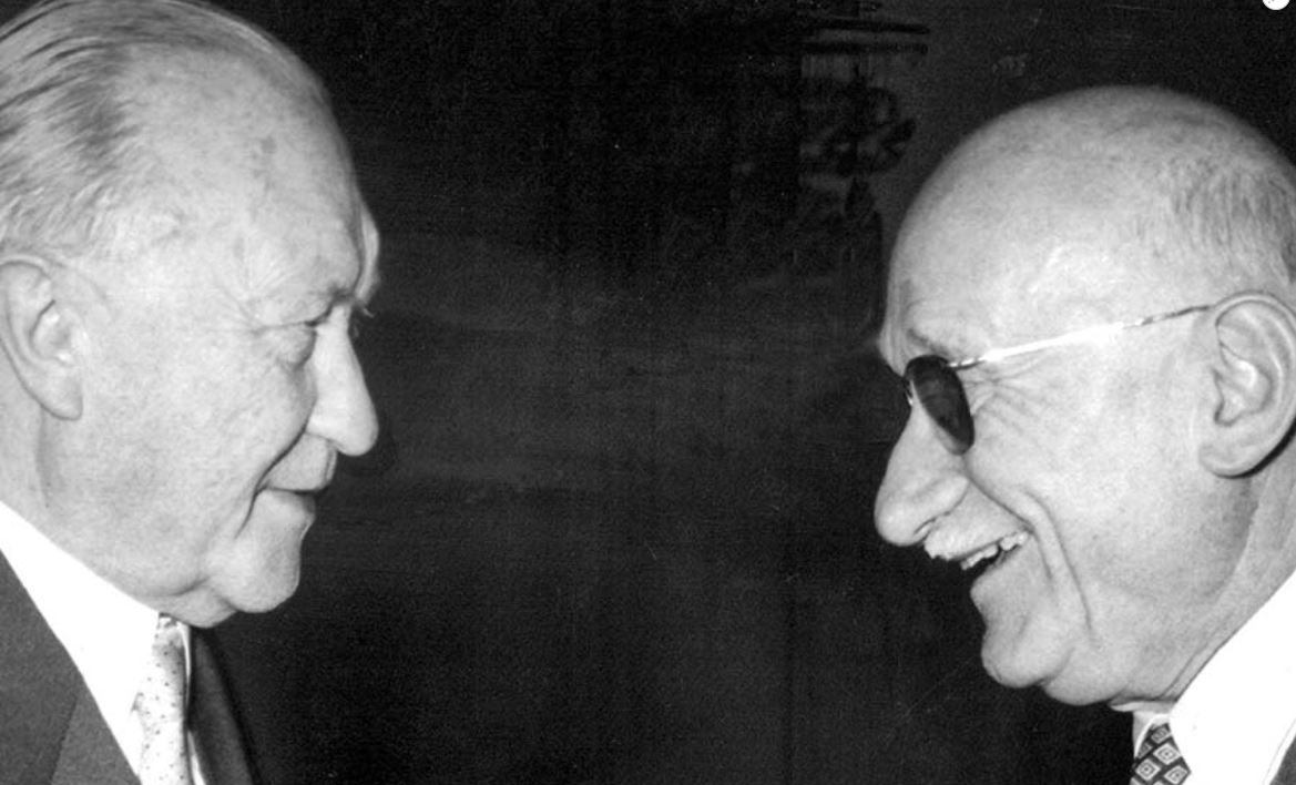 Konrad Adenauer und Robert Schumann
