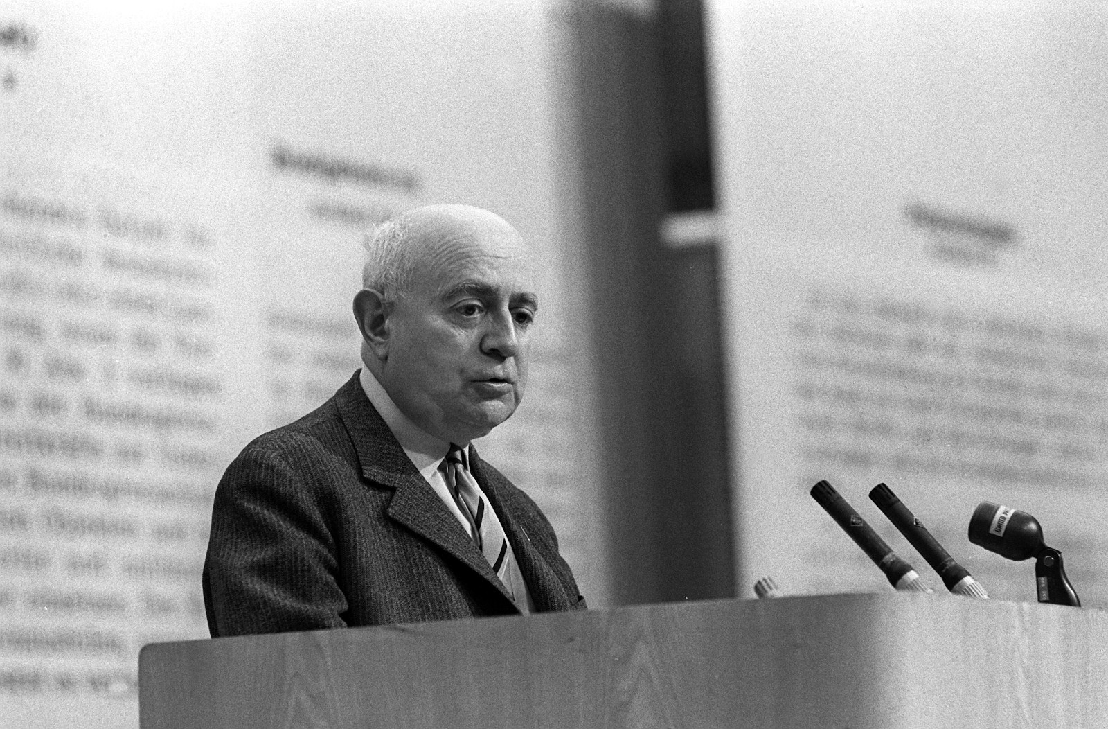 Theodor W. Adorno, Frankfurt 1968.