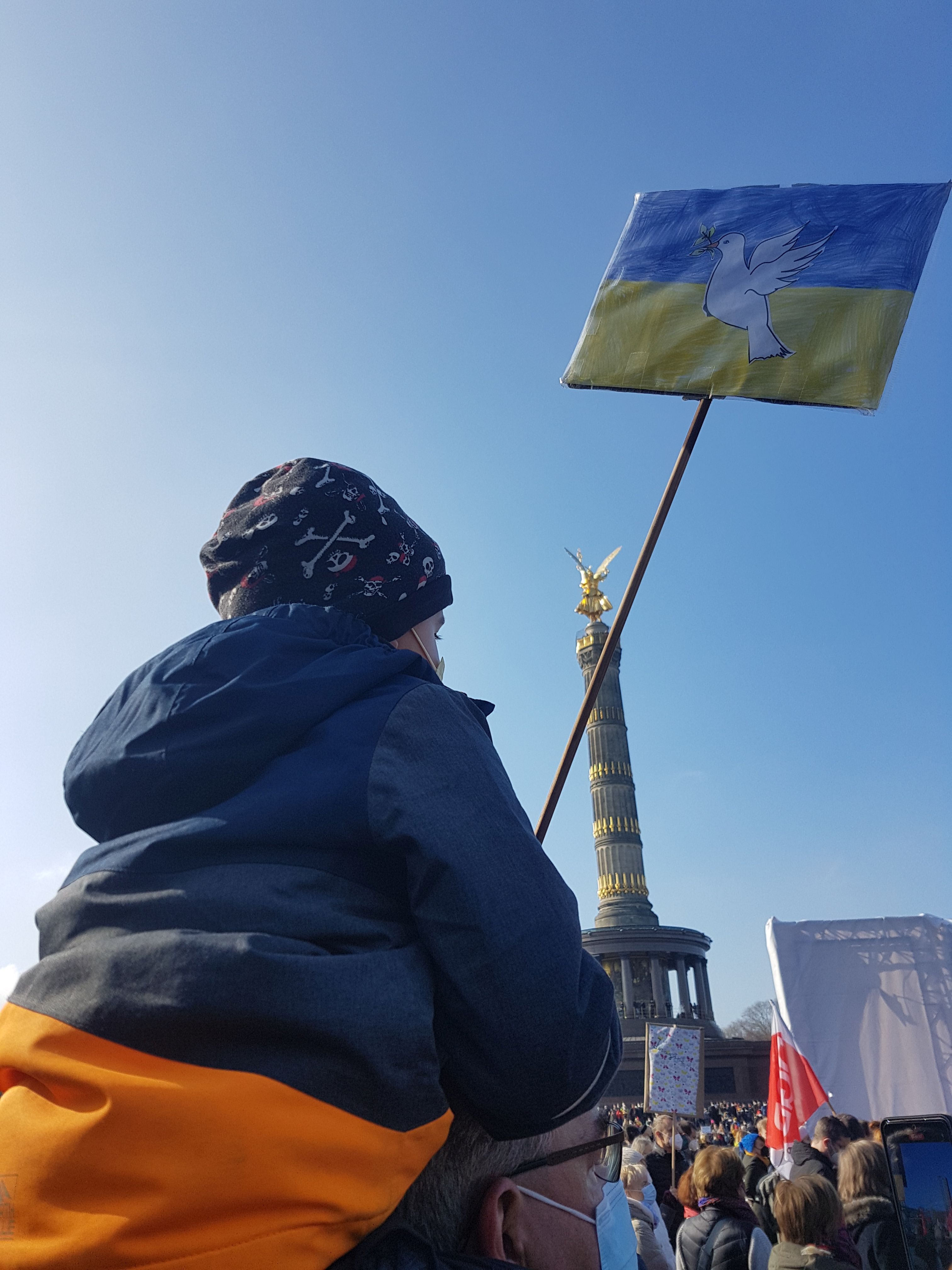 Demonstration für Frieden in der Ukraine in Berlin
