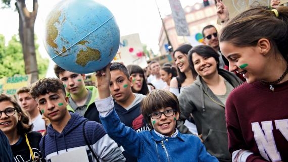 Schulstreik für den Klimaschutz im Mai 2019 in Turin.