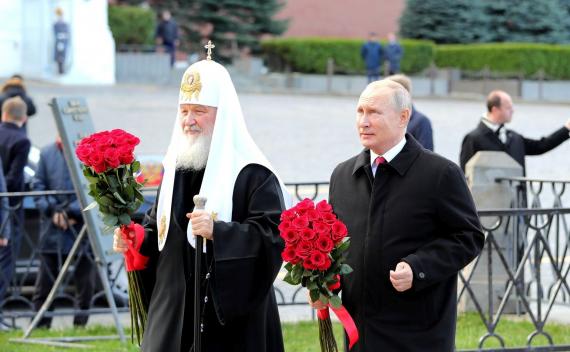 Eng verbandelt: Patriarch Kyrill und Russlands Staatspräsident Wladimir Putin am Tag der nationalen Einheit in Moskau am 5. November 2018.