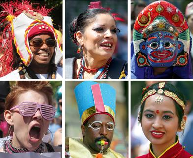 Hier wird die bunte Republik Deutschland zelebriert: Karneval der Kulturen in Berlin. Foto: dpa