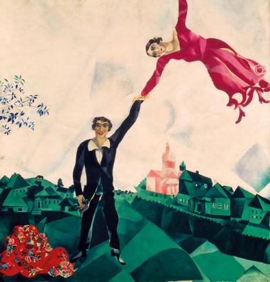 Marc Chagall: Der Spaziergang, 1917. Foto: akg-images/Russian Look
