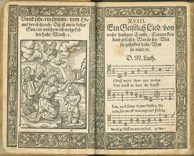 Das Babstsche Gesangbuch von 1545 ist in Eisenach zu sehen. Foto: Bachhaus