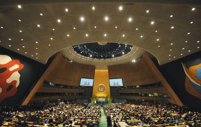 In der UN-Zentrale in New York werden die Mitgliedsstaaten ab dem 25. September über die nachhaltigen Entwicklungsziele abschließend beraten. Foto: dpa/ Shen Hong