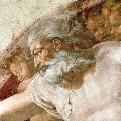 Für Juden und Muslime blasphemisch: Michelangelos bildliche Darstellung Gottes in der Sixtinischen Kapelle. Foto: epd