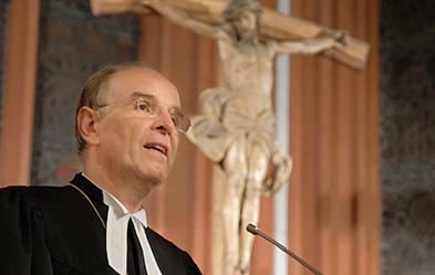 Leitender Bischof Ralf Meister: Predigt nach seiner Einführung. Foto: epd/ Norbert Neetz