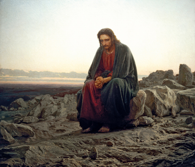 Iwan Nikolajewitsch Kramskoi: &quot;Christus in der Wüste&quot;, 1872. Foto: akg-images